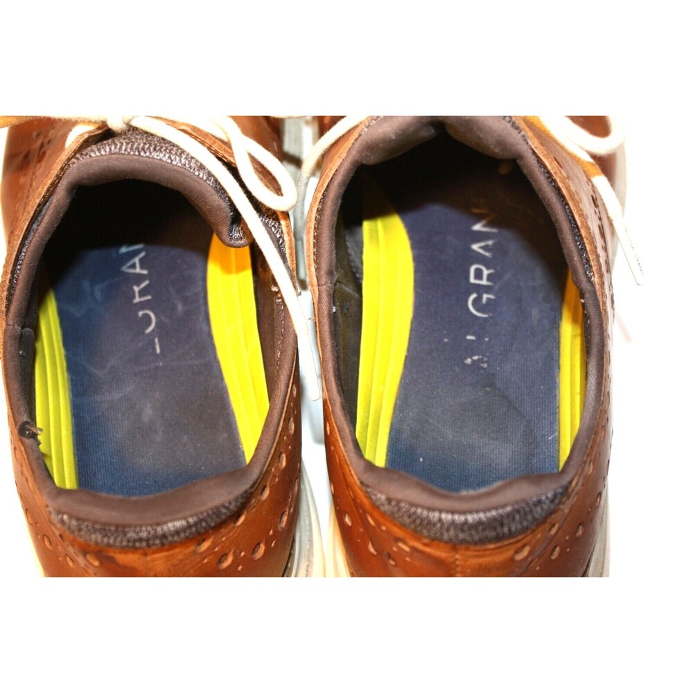 Cole Haan Original Grand Ultra Wingtip Brown Leather Oxfords Men's Sz 10M - Picture 5 of 7